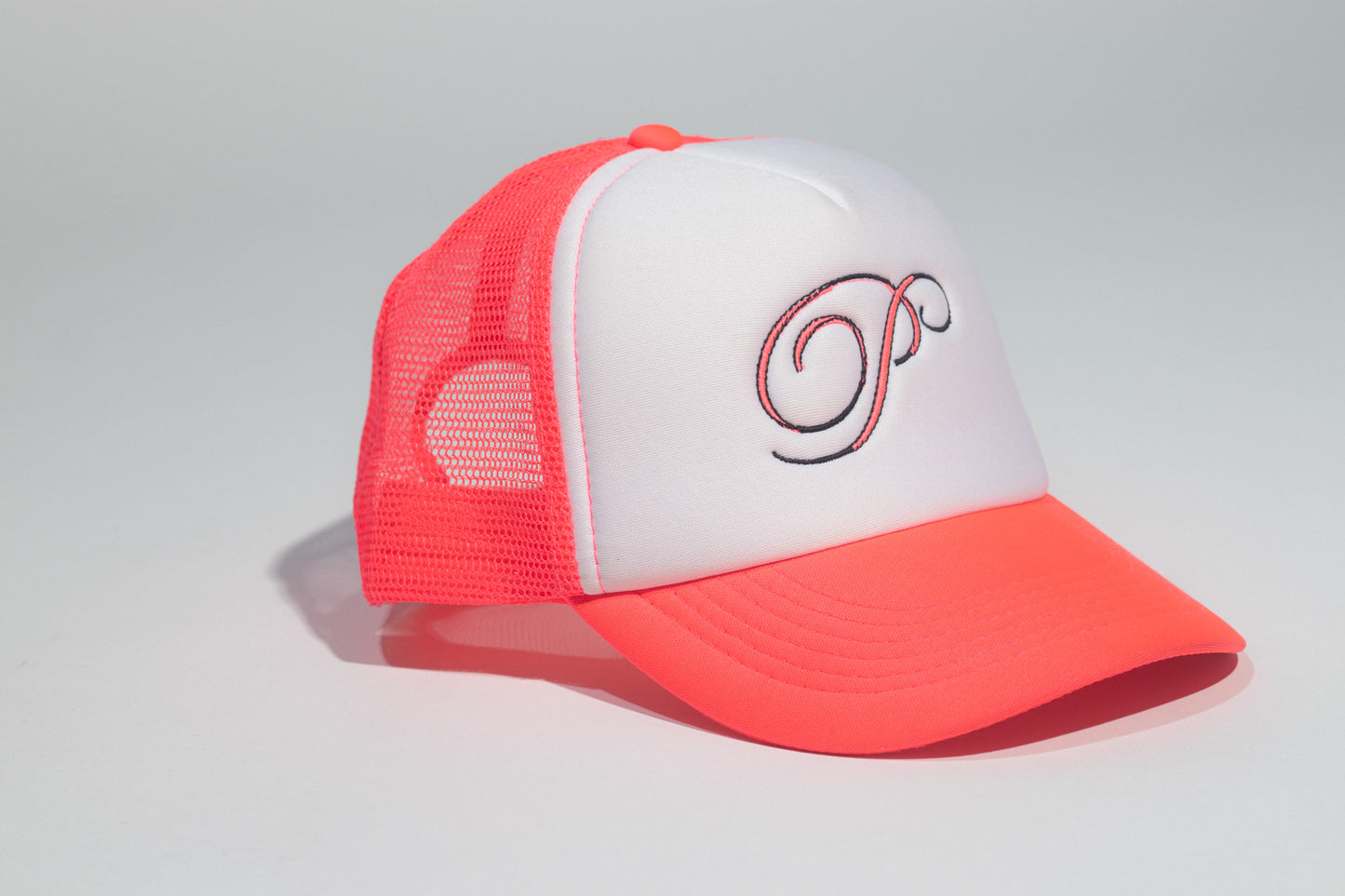 EMBROIDED P TRUCKER HAT